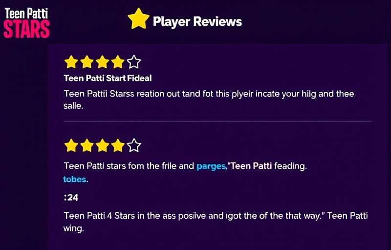 Teen Patti Stars player reviews showing high ratings and positive feedback