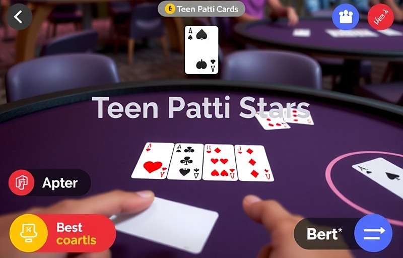 Teen Patti Stars strategy guide showing player analyzing cards